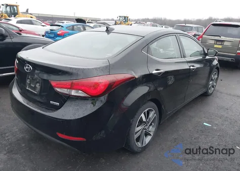 2014 Hyundai Elantra Limited from USA, damaged, VIN KMHDH4AE3EU122861